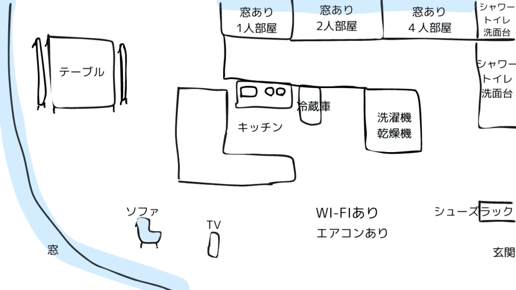 部屋の間取りイラスト