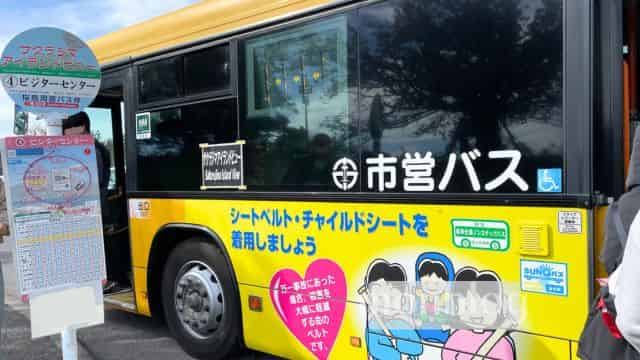 鹿児島桜島アイランドビューバス(筆者撮影)