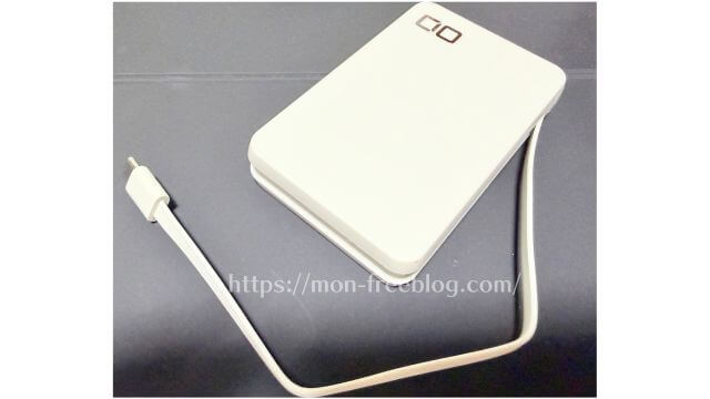 私の使用しているCIOモバイルバッテリー(筆者撮影)
