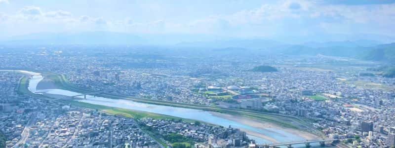 岐阜城からの眺め(筆者撮影)