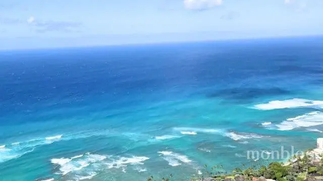ハワイダイアモンドヘッドからの景色