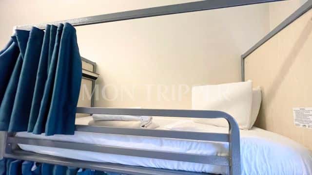 HI New York City Hostelのベッド:実際の写真(筆者撮影)