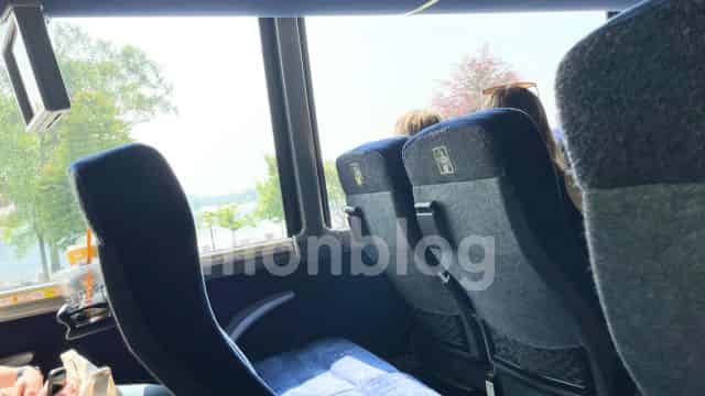 Megabus(メガバス)の車内の様子(筆者撮影)