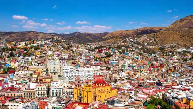 メキシコのグアナファトの景色