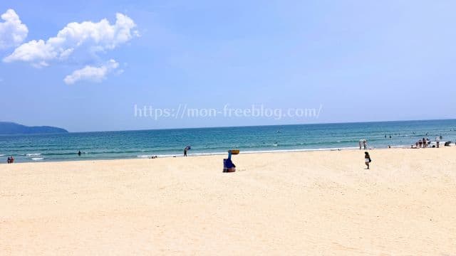 9月上旬のダナンの海の写真